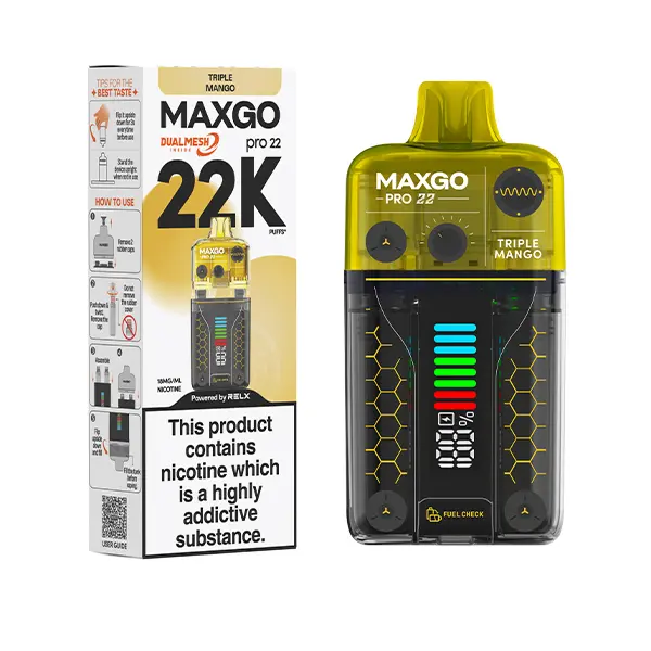 Triple Mango RELX MaxGO Pro 22K Disposable Vape Kit 